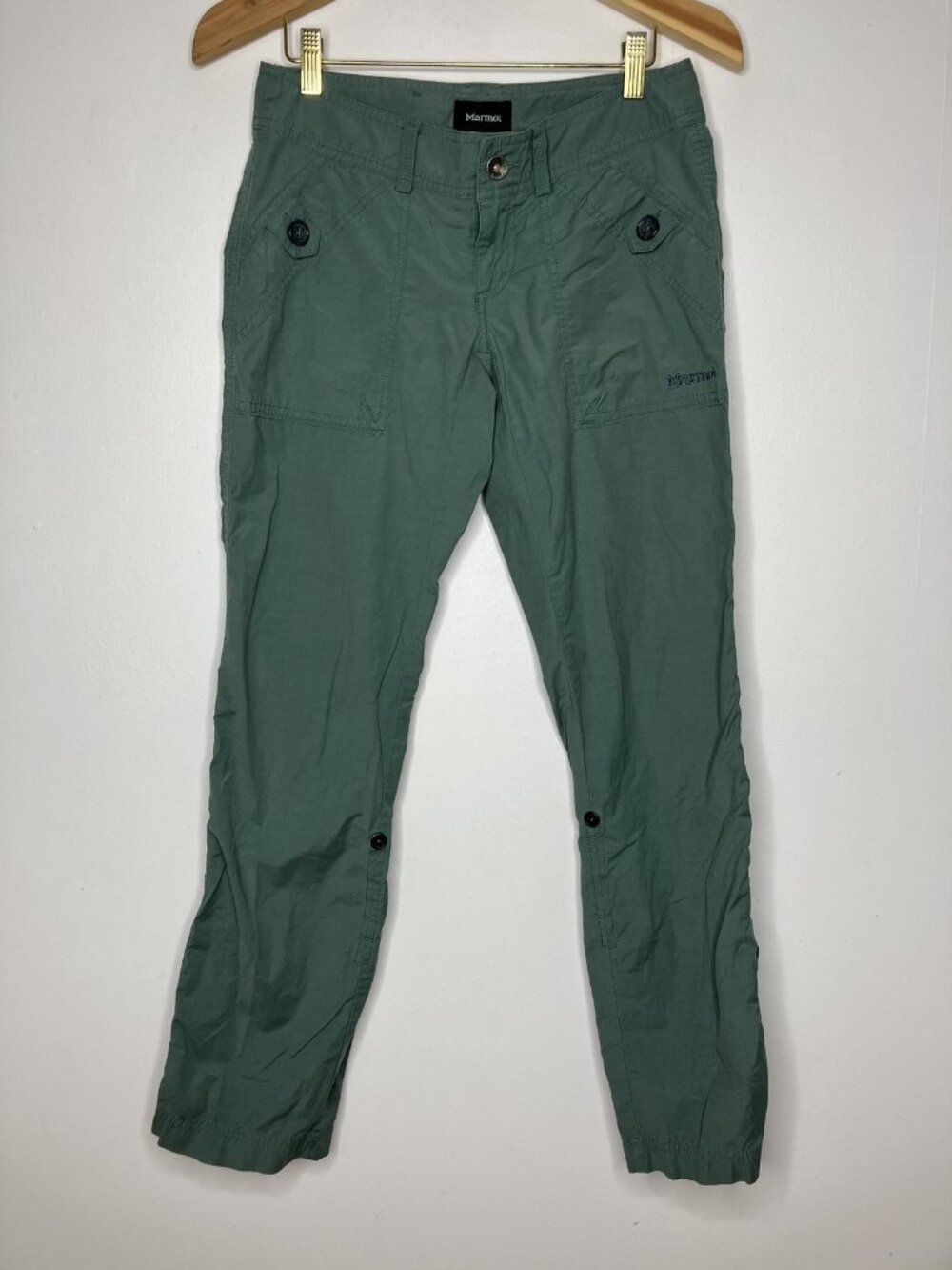 Marmot Women's Size 2 Sage Green Hiking Cargo Pants